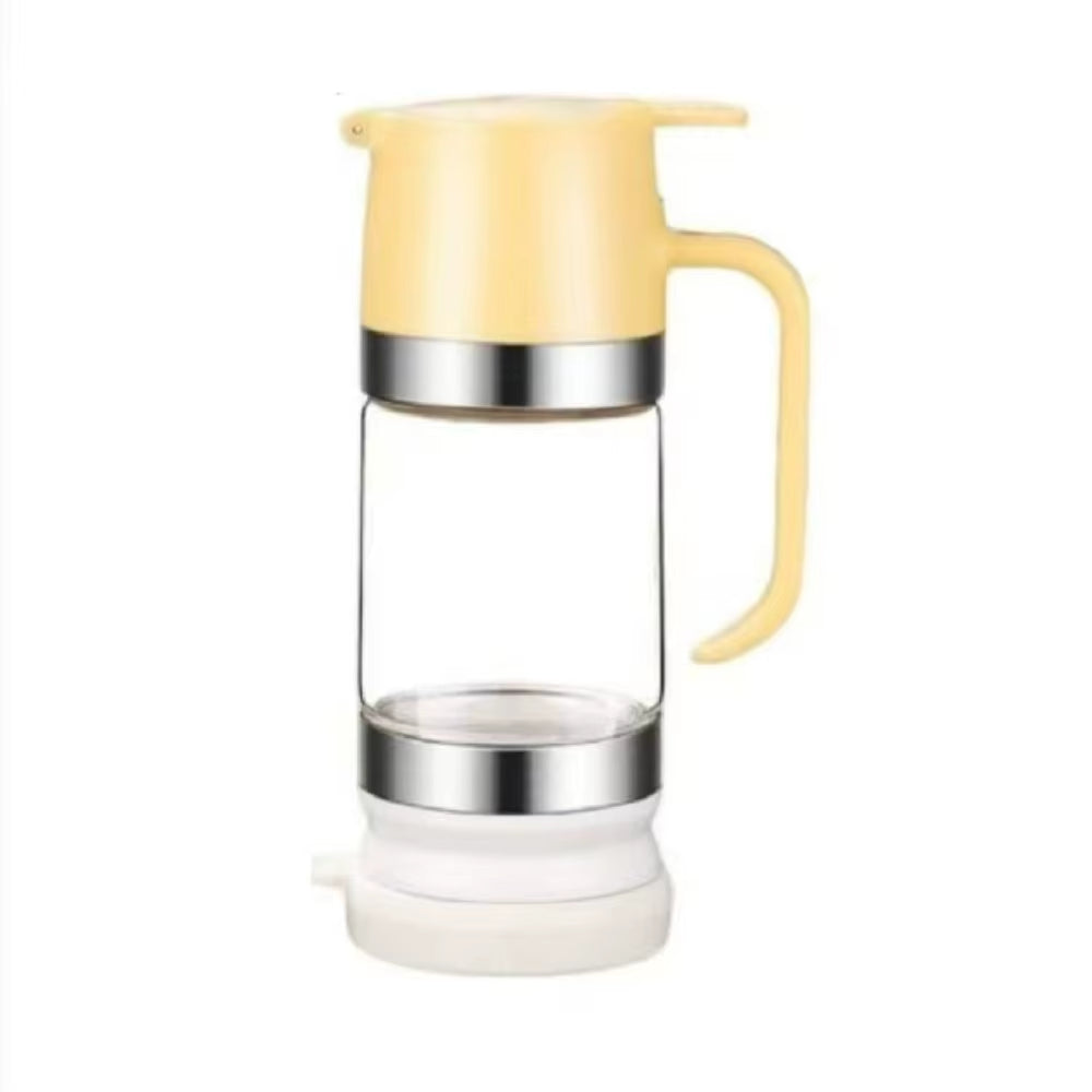 Durable 300 ML Glass Honey Dispenser with Handle Clear No Drip Honey Jar Leak-Proof Press Type Honeys Bottle Bread
