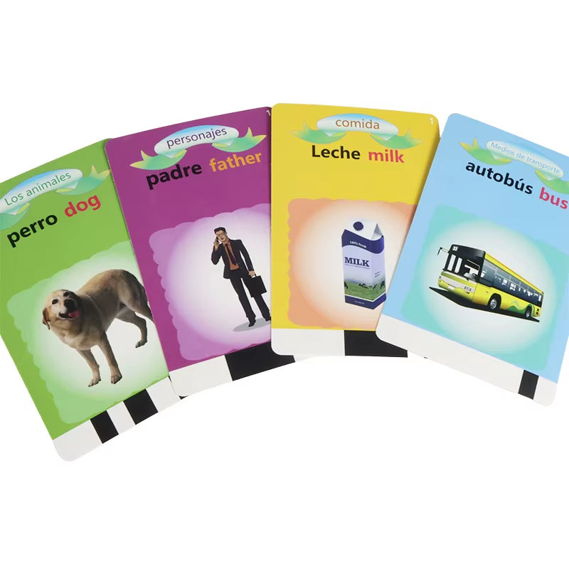 New Early Education Flash Card Learning Toys Talking Flashcards for Kids Preschool English Electronic Audio Book Machine Gift