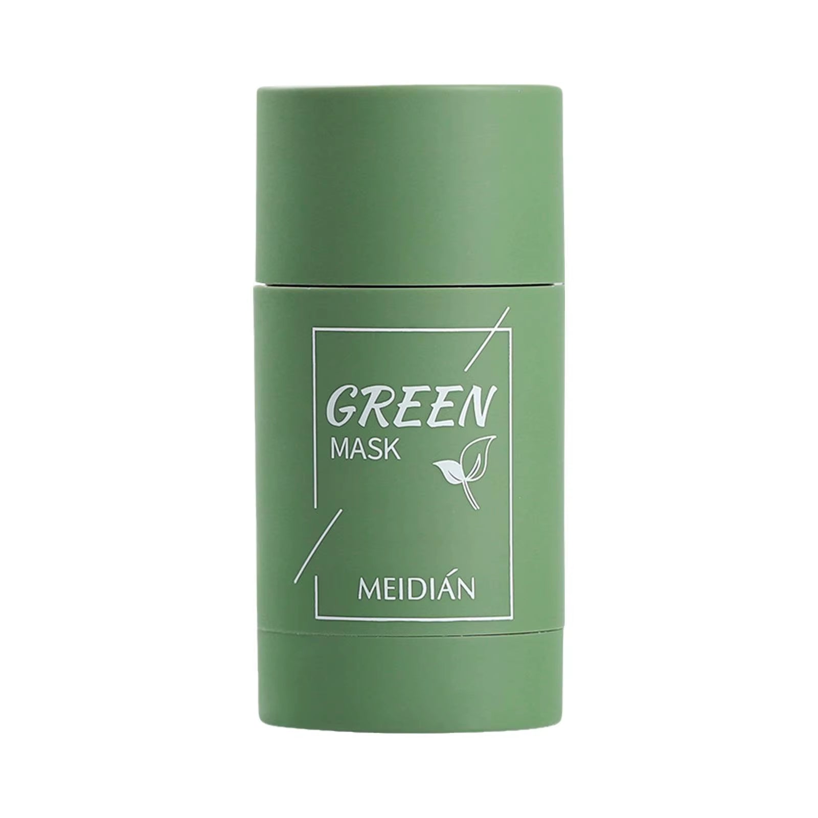 Green Tea Solid Cleansing Mask Acne Blemish Treatment Cream Blackhead Removal Natural Plant Formula Mild Skincare Solution
