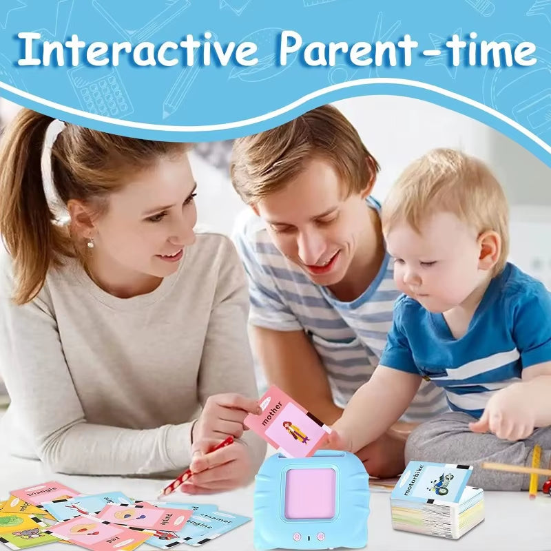 New Early Education Flash Card Learning Toys Talking Flashcards for Kids Preschool English Electronic Audio Book Machine Gift