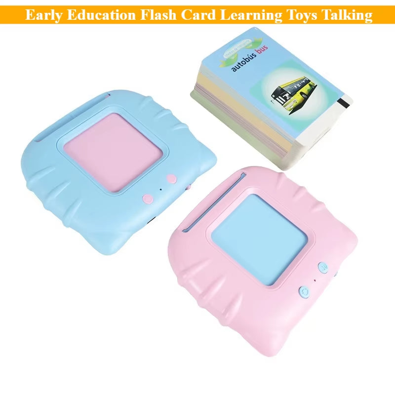 New Early Education Flash Card Learning Toys Talking Flashcards for Kids Preschool English Electronic Audio Book Machine Gift